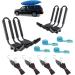 2 Pairs Heavy Duty Kayak Rack with Ratchet Tie - Easy Mount on Car Roof Top Crossbar for Kayak Canoe Boat Surf Ski - J-Bar Rack - Buy Online on GoSupps.com