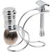 Merkur 3-Piece Razor Set - Razor 39 001 Shaving Brush & Stand | Bright Chrome | International Shipping Available - Buy Online on GoSupps.com