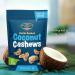 Platinum Kettle Cooked Coconut Cashews - Plant-Based Protein Snack | Healthy Fiber | 13 oz Resealable Pouch for Home Office Gym & School - Ship Internationally - Buy Online on GoSupps.com