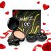 Mushroom Head Air Cushion CC Cream Gift Set for Women 1 Full-Size Makeup Foundation with 2 Refills & 1 Special Mushroom Head Puff Valentines Day Gifts for Her (Medium) 3PCS Medium (Gift Set)