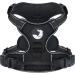 Joytale dog harness medium -sized dogs reflective soft padded dogs scrapes anti -train adjustable breathable breast dishes with safe simple control handle black m m (1 Pack) black