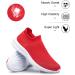 YHOON Women's Orthopedic Walking Shoes - Arch Support for Plantar Fasciitis - Chili Red | Foot & Heel Pain Relief - Size 5.5 - Buy Online on GoSupps.com