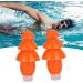 Noise Cancelling Earplugs for Sleeping | Reusable Silicone Waterproof Ear Plugs for Noise Reduction | Orange + PP Box - Buy Online on GoSupps.com