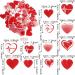 SYKYCTCY 80 Pack Edible Valentines Day Cupcake Toppers Red and Pink Sweet Love Heart Cupcake Picks Happy Valentine's Day Cake Decorations for Valentine's Day Theme Party Supplies Pattern-10 - Buy Online on GoSupps.com