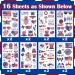 Partywind 194 Metallic Silver Fourth of July Temporary Tattoos - Patriotic Tattoo Stickers for Party Supplies & Favors - Buy Online on GoSupps.com