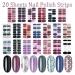 SILPECWEE 20 Sheets Nail Wraps for Women - Adhesive Nail Polish Strips with Nail File | Gel Nail Sticker Art - Buy Online on GoSupps.com