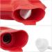 Relaxdays Hot Water Bottle Set | 2L Durable & Safe Odourless Natural Rubber Red - Ideal for Comfort & Warmth - Buy Online on GoSupps.com