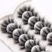 Veleasha Lashes Fluffy Wispy Fake Eyelashes 20mm Dramatic Long Faux Mink Lashes Handmade Volume Eye Lashes 7 Pairs Pack (F02) 7Pairs-F02