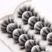 Veleasha Lashes Fluffy Wispy Fake Eyelashes 20mm Dramatic Long Faux Mink Lashes Handmade Volume Eye Lashes 7 Pairs Pack (F02) 7Pairs-F02