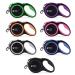 Jenny Wren Tangle-Free Retractable Dog Lead with Anti-Slip Handle 8M / 26FT Reflective Strong Nylon Tape/Ribbon One-Handed Brake Pause Lock Black 26 FT / 8 Meter Black