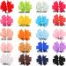 40 Piece 3 Boutique Grosgrain Ribbon Hair Bows Alligator Clips for Girls - Perfect Accessories for Toddlers, Teens - Solid Colors in Pairs - Buy Online on GoSupps.com