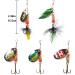 Kingforest 10pcs Spinnerbait Fishing Lures Kit for Bass Trout Salmon Walleye with Tackle Box - Buy Online on GoSupps.com