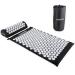 Tunturi acupressure mat with pillow - acupuncture mat - sting mat for back neck foot full body - 2in1 nail mat acupressure mat - anti stress - 68x42x2cm - black