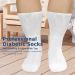 Buy Diabetic Socks (3 Pairs) - Indoor Hospital Grip Slipper Socks Extra Wide & Non-Binding Anti-Slip Sole for Men & Women - Buy Online on GoSupps.com