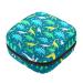 Dinosaur Print Pattern Sanitary Napkin Storage Bag Portable Period Kit Bag Pad Pouches for Period Menstrual Cup Bag with Zipper Sanitary Pad Pouch for Women Teen Girls Ladies Color 3