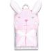 Mother's Choice 100% Cotton Baby Towel with Hood - Ultra Soft and Absorbent (75x75cm) - Bunny Hooded Baby Towel in Pink Rabbit Design - Buy Online on GoSupps.com