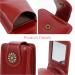 VALICLUD Travel Vanity Bag - Stylish Pocket Mirror & Lipstick Organizer - Portable Cosmetic Pouch for Purse - Claret - Buy Online on GoSupps.com