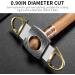 Cigar Cutter Double Sharp Blade Carving Cutter for Straight Cut with Gift Box Indoor and Outdoor Use(Gold) - Buy Online on GoSupps.com