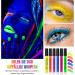 Mascara color fluorescent r sistant aux UV r sistant l'eau hautement pigment longue dur e pour toute la journ e convient pour le maquillage de sc ne de f te d'Halloween (#04 bleu) - Buy Online on GoSupps.com