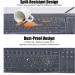 Universal Anti-Dust Keyboard Cover Protector Skin for PC Computer 104/107 Keys Standard Desktop Keyboard Reusable Waterproof Keyboard Cover Transparent - Buy Online on GoSupps.com