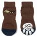 PET Heroic Indoor Anti-slip socks for dogs and cats-6 sizes from S to 3XL for small-rianous animals-paw protection and traction thanks to silicone gel brownish L