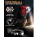 Foxelli Rechargeable LED Headlamp - Ultralight Waterproof Headlamp Flashlight for Adults & Kids - USB Rechargeable with Red Light for Running, Camping, Hiking - Black - Buy Online on GoSupps.com