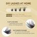 Individual Cluster Lashes D Curl 12mm - DIY Eyelash Extensions for Natural & Mega Styles at Home - Buy Online on GoSupps.com