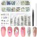 2024 1 Set Multi Sizes Nail Crystal&Flat Back Round Rhinestones+Picking Up Pen+Tweezer DIY Nail Tool Kit - Buy Online on GoSupps.com