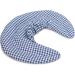 Cozy Blue-White Neck Pillow with Stand-Up Collar | Grape Seed Heat Pad | Perfect Neck Warmer for Travel - Buy Online on GoSupps.com
