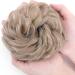 Sandy Blonde Messy Bun Hairpiece 45g - Synthetic Updo Ponytail Extension for Women - Ash Blond Scrunchie 45g - Buy Online on GoSupps.com
