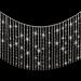 Rhinestone Ribbon Tassel Chain Diamond Bridal Trim Fringe Crystal Rhinestone Close Chain Long Tassel Trim Sewing Craft for Wedding Necklace DIY Decoration(Clear, Silver,1.5 Yards) 1.5 Yards Silver