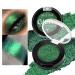 Single Green Eyeshadows Shimmery  DE'LANCI Highly Pigmented Metallic Eye Glitter  Long-Lastingforest Green Glitter Eyeshadow No Fall Off  Chameleon Cream Eye Shadow Palette  for Women with Green Eyes 4D
