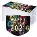 100PCS 2021 Happy New Year Disposable Face_Mask for Adult 2021 Happy New Years Face Bandanas 3-Layer Non-Woven with Elastic Earloops - Buy Online on GoSupps.com