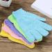 Natural Bamboo Exfoliating Bath Gloves - 1 Pair for Body and Face | Pink Wash Gloves for Adults and Kids - Body Shop Quality - Buy Online on GoSupps.com
