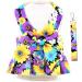 SMALLLEE_LUCKY_STORE Dog Floral Harness Dress with Leash Set Bow Puppy Princess Dress for Small Medium Dog Cat Girls Adjustable Pet Skirt with D-ring Female Dog Clothes Summer Apparel Purple XXL XXL purple - Buy Online on GoSupps.com