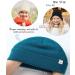 Hat Hut Toddlers Satin Lined Beanie - Kids Winter Knit Hat for Boys and Girls, Cuffed Beanie with Silk Lining - One Size, Monterey Blue - Buy Online on GoSupps.com