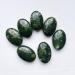 Buy Manekieko Natural Green Jade Worry Stones - Oval Palm Healing Crystal for Massage & Spa | Best Energy Stone for Stress Relief - Buy Online on GoSupps.com