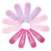 Glittery metal hair clips / hair clips for girls colors: purple fuchsia and pink