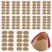 Fabric Moleskin Tapes Oval Moleskin Adhesive Pads Foot Protection Stickers Anti-Wear Heel Strips Padding Mole Skin Patch for Blisters Feet Prevention Toe Feet Heels Shoe Boots Hiking