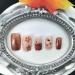 Halloween Press On Nails - Short Square Cute Ghost Flower Pumpkin Glitter - 24 Pcs Glossy Acrylic Stick On Nails for Women & Girls - Buy Online on GoSupps.com