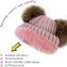 Simplicity Warm Kids Winter Hat with Pompom Ears - Pink Plush Lined Beanie for Boys and Girls - Buy Online on GoSupps.com