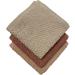Petal Cliff Set of 8 Popcorn Weave Washcloths - Exfoliate Hands, Body, or Face - Extra Absorbent Ring Spun Cotton - 12 X 12 Size (Coral Sand Rose) - Buy Online on GoSupps.com