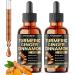 6in1 Liquid Turmeric Curcumin with Ginger, Berberine, Ceylon Cinnamon, Bitter Melon, Black Pepper - Drops Extract for Joint Support - 2Packs of 1 Fl Oz 1 Fl Oz (Pack of 2)
