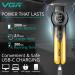 VGR Beard Hair Trimmer Men Rechargeable USB-C Electric - Professional 8000 RPM - LED Light - 2 Speeds - Ceramic Blades - 200 Min Battery - Cordless Clippers Grooming Kit - Face Edge Detailer Stubble - Buy Online on GoSupps.com