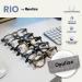 Opulize Rio Blue Light Filter Reading Glasses - Unisex Spring Hinges - B53-1 +2.00 Magnification - Glossy Black & Transparent Gray - International Shipping Available - Buy Online on GoSupps.com