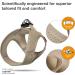 Weste Harness Air-Mesh Tan 3XS - Curli D-Ring Buckle f r komfortable Hundegeschirre | Internationaler Versand - Buy Online on GoSupps.com