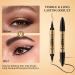  BEENLE Eyebrow Pencil Dual Ended Eyebrow Pen 2-in-1 waterproof and long-lasting eyebrow pencil eyebrow makeup for natural and hair-like brows (02# dark brown + black eyeliner) - Buy Online on GoSupps.com