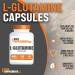 L-Glutamine Capsules - 5000mg Glutamine Supplement for Gut Health | BulkSupplements.com | Gluten Free | 340 Capsules (Pack of 1 - Buy Online on GoSupps.com