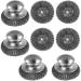 4Pcs Steel Wool Scrubber with Replacement Wire Pads Set Steel Dish Scrubber with Handle Kitchen Scrub Brushes for Cleaning Non Scratch Steel Pot Scrubber for Cleaning Pots Pans Grills Sink
