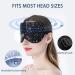 Townssilk 100% Silk Sleep Mask - Adjustable Strap, Super Soft Eye Mask for Ultimate Comfort and Sleeping Aid - Blindford Silver Moon - Buy Online on GoSupps.com